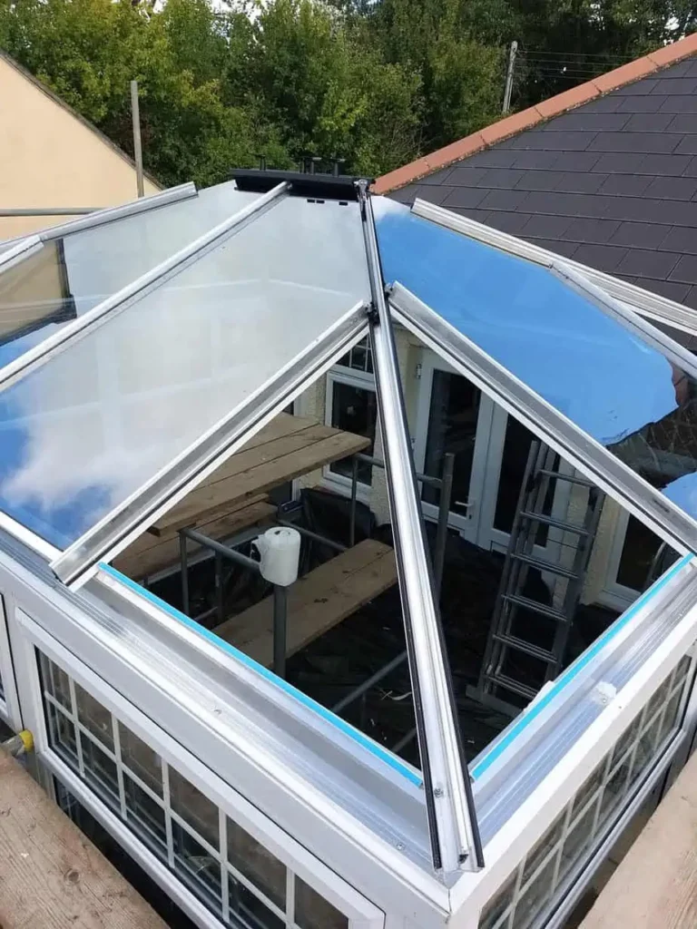 easi-clean-panels-being-added-to-the-new-roof